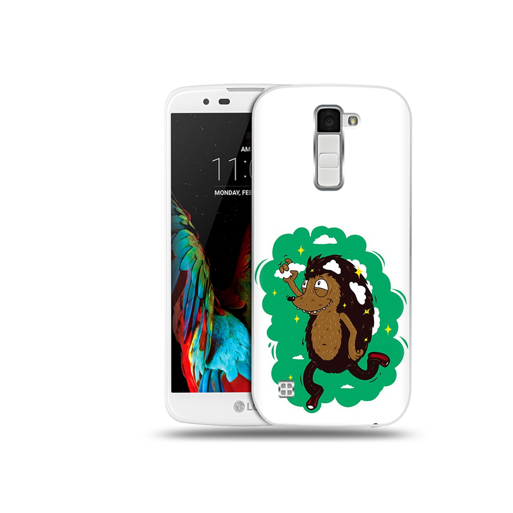 

Чехол MyPads Tocco для LG K10 Ежик в облаках (PT30014.80.77), Прозрачный, Tocco