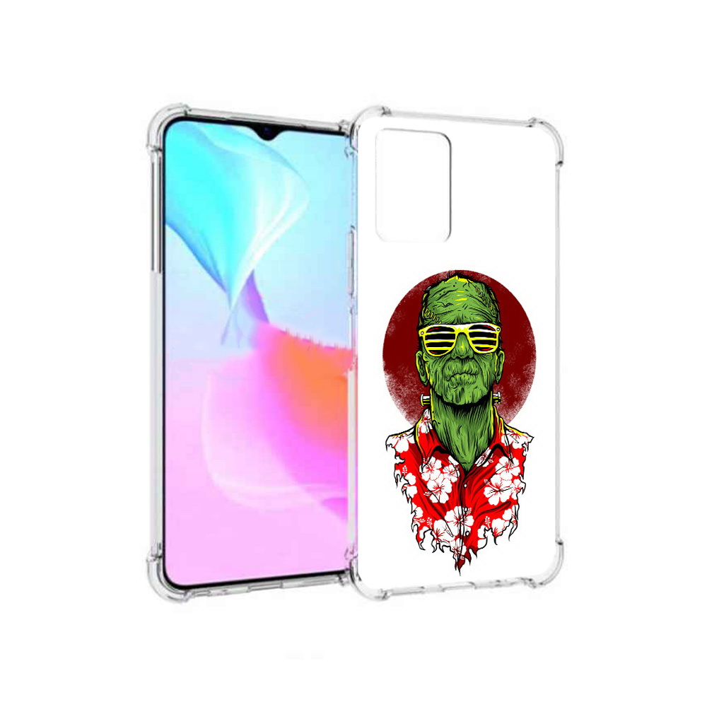 

Чехол MyPads Tocco для Vivo Y33s крутой зеленый мужчина в очках (PT226981.417.424), Прозрачный, Tocco