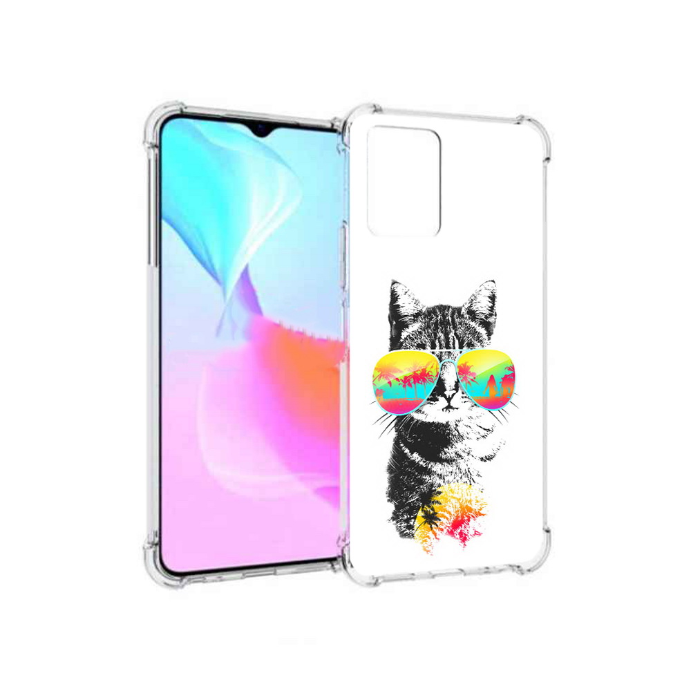 

Чехол MyPads Tocco для Vivo Y33s крутой кот (PT226981.417.425), Прозрачный, Tocco
