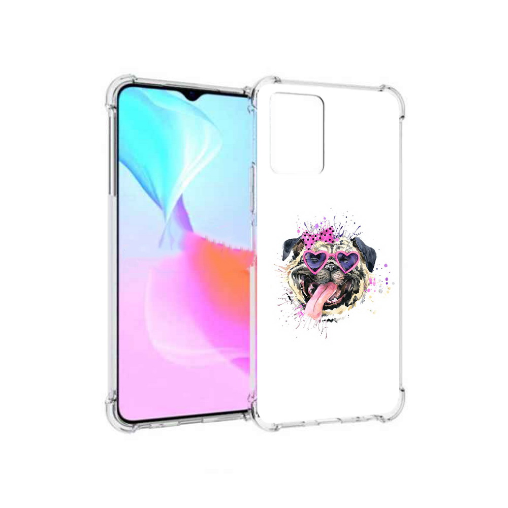 

Чехол MyPads Tocco для Vivo Y33s Веселая собака (PT226981.417.43), Прозрачный, Tocco