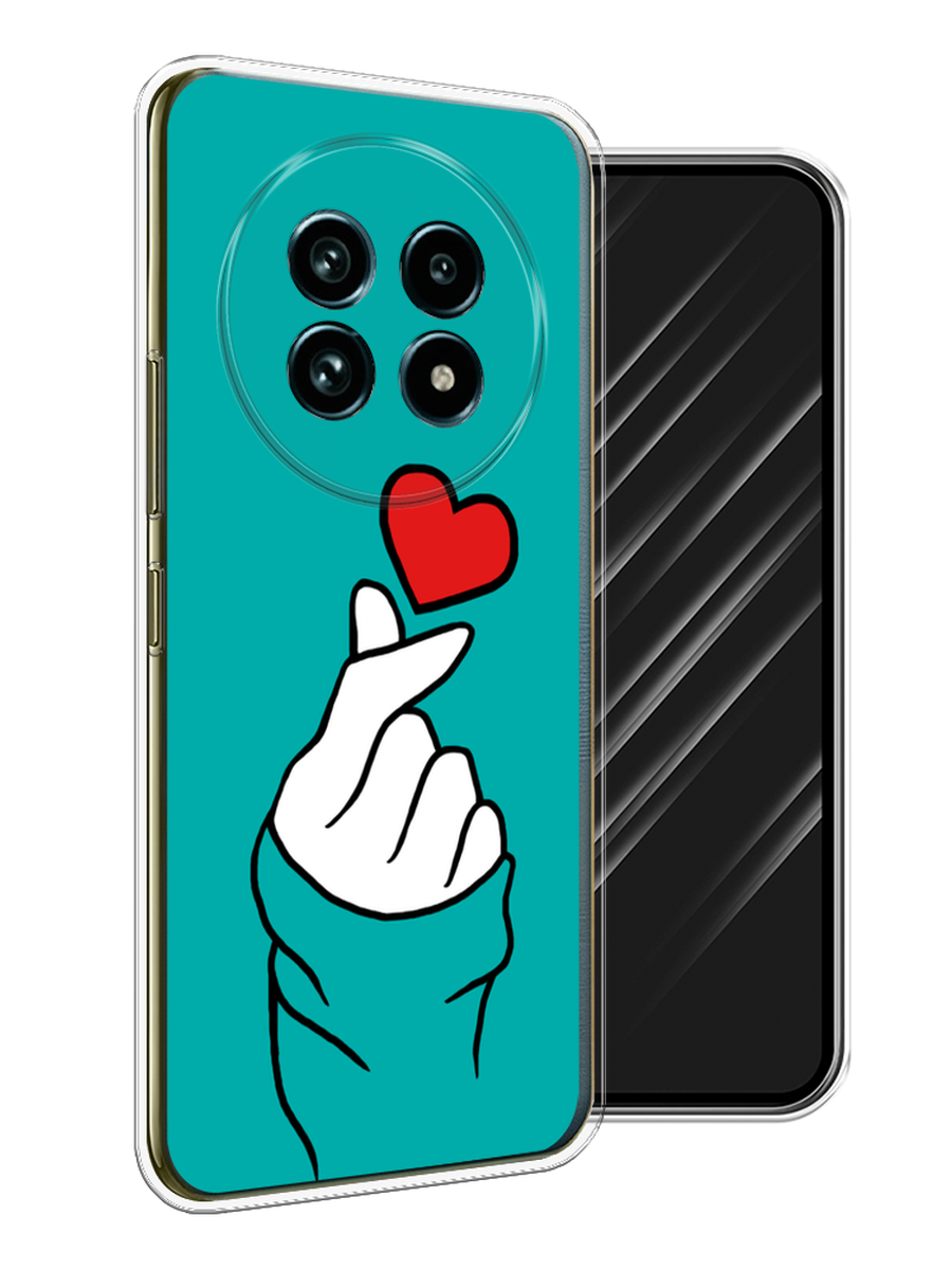 

Чехол Awog на Realme 13 Pro+/13 Pro "Маленькое сердечко", Голубой;белый;красный, 2518150-1