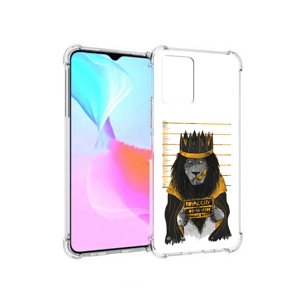 

Чехол MyPads Tocco для Vivo Y33s лев в законе (PT226981.417.435), Прозрачный, Tocco