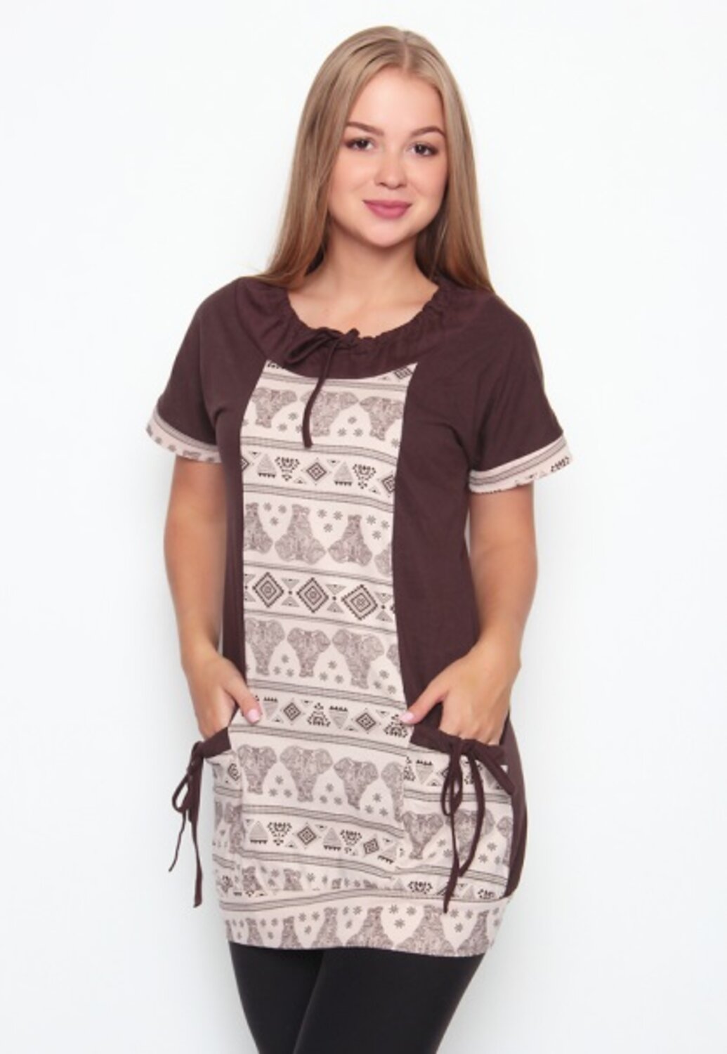 

Туника женская RAPOSA 015 бежевая 50 RU, 015