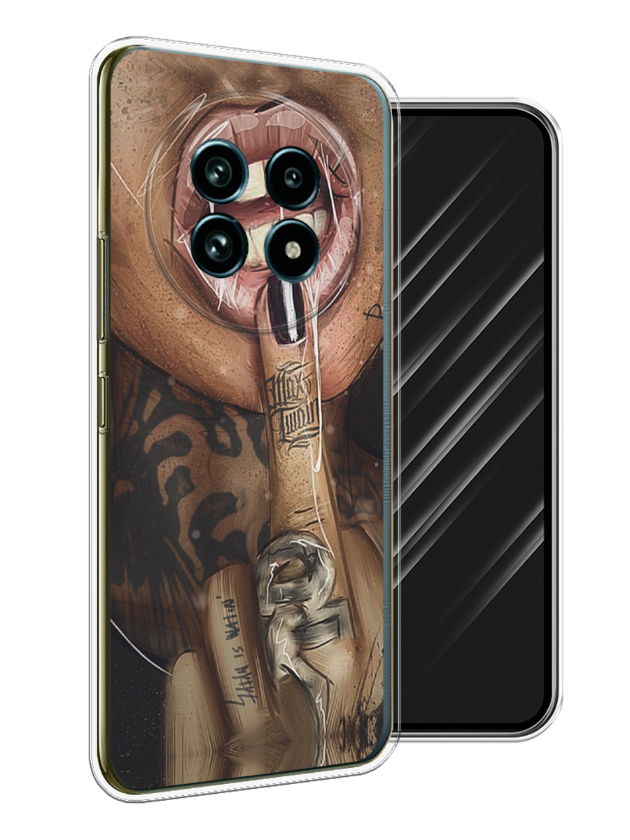 

Чехол Awog на Realme 13 Pro+/13 Pro "Девушка с татуировками", Бежевый;розовый;черный, 2518150-1