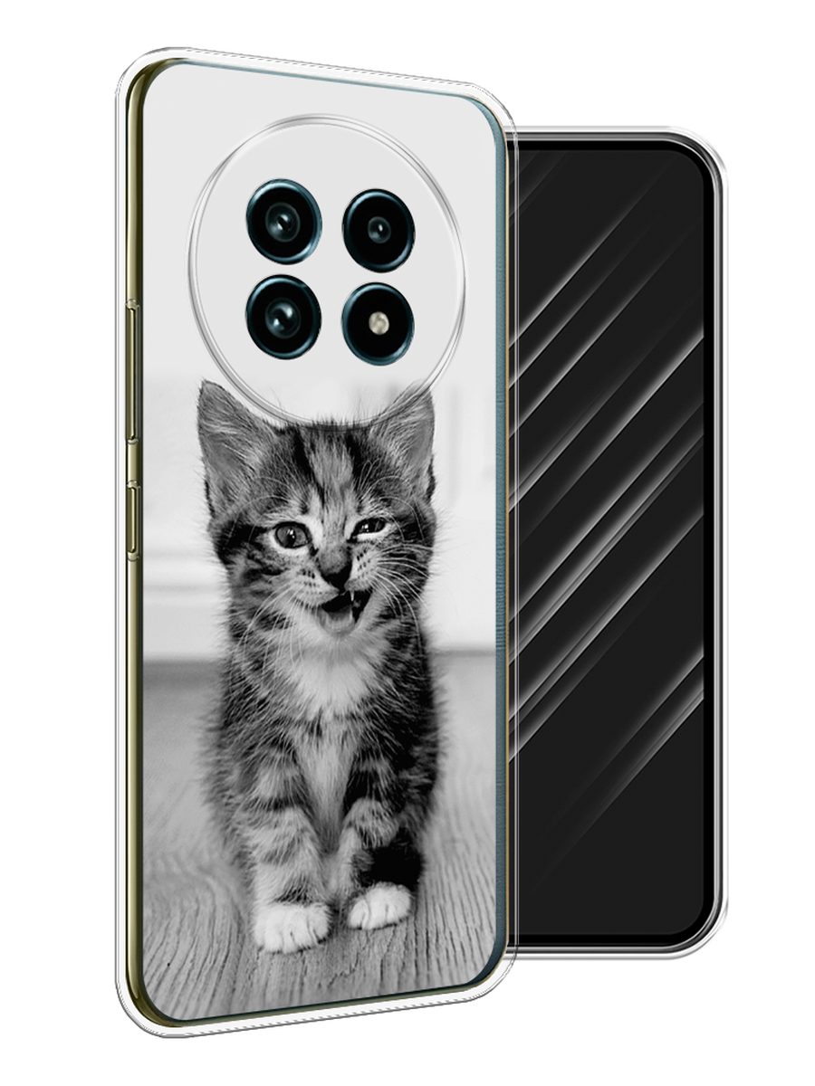 

Чехол Awog на Realme 13 Pro+/13 Pro "Подмигивающий котенок", Черный;серый, 2518150-1