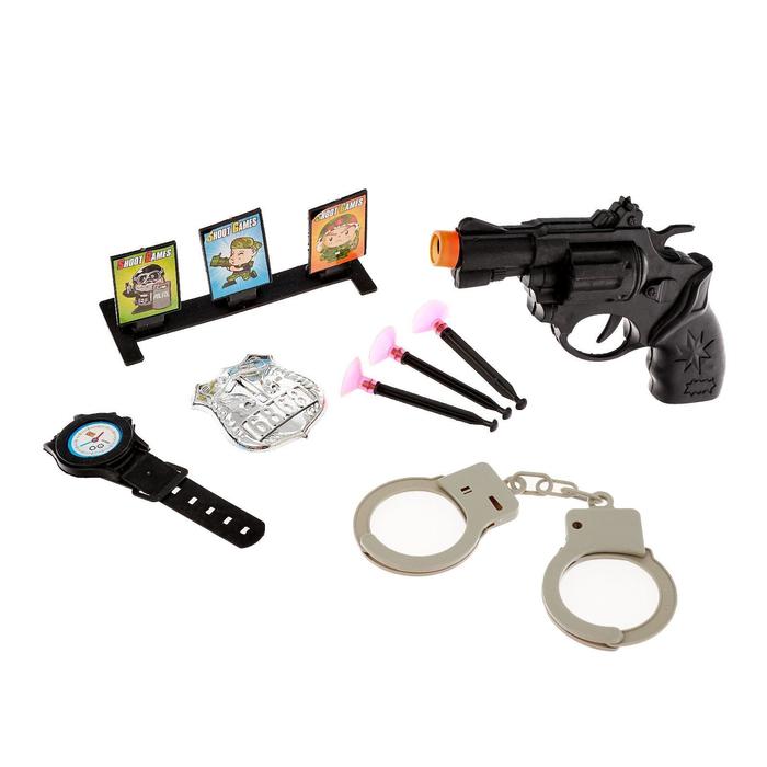 Набор полицейского «Тир», 8 предметов набор полицейского захватчик с жилетом 8 предметов