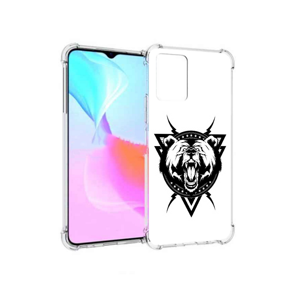 

Чехол MyPads Tocco для Vivo Y33s медведь в треугольнике (PT226981.417.464), Прозрачный, Tocco