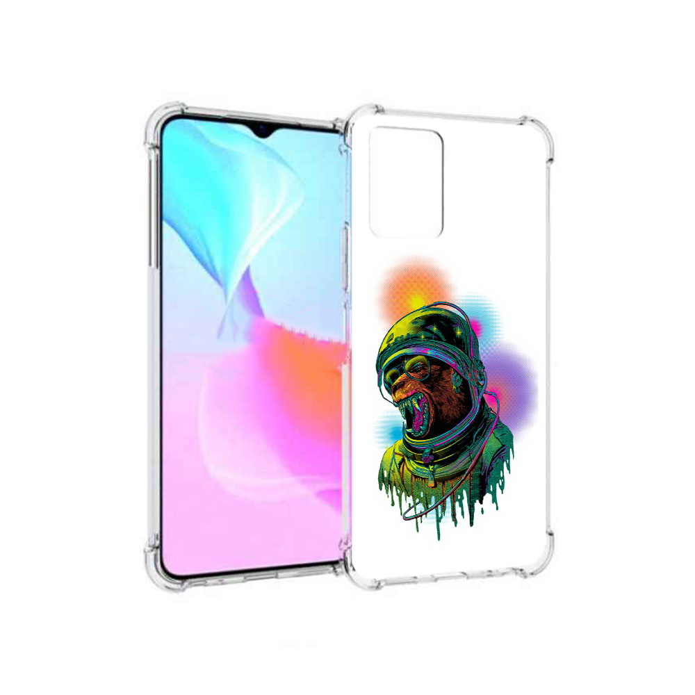 

Чехол MyPads Tocco для Vivo Y33s медведь космонавт (PT226981.417.466), Прозрачный, Tocco
