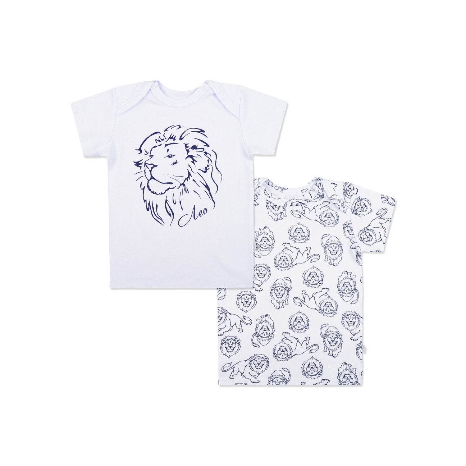 

Футболка детская Leo 1001А-1 цв. белый;синий р. 68