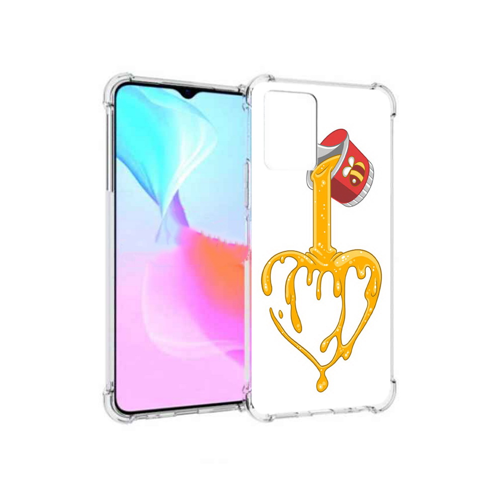 

Чехол MyPads Tocco для Vivo Y33s медовое сердце (PT226981.417.471), Прозрачный, Tocco