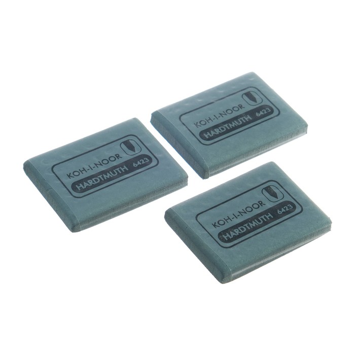 

Koh-I-Noor Набор 3 штуки ластик-клячка для растушевки Koh-I-Noor 6421/18 Extra soft, 47 х, Серый