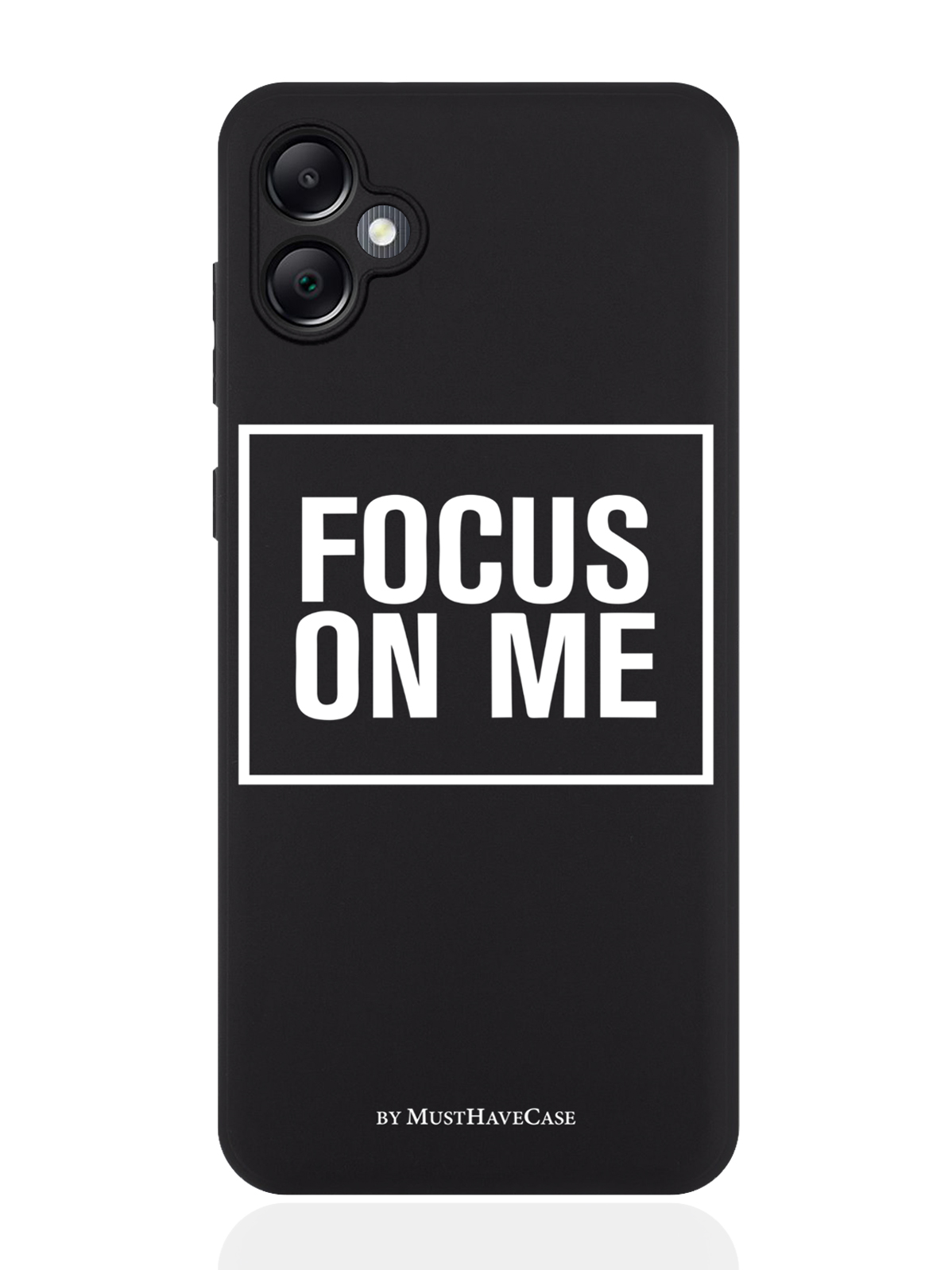 

Чехол для смартфона Samsung A05 черный силиконовый Focus on me, Разноцветный, Samsung
