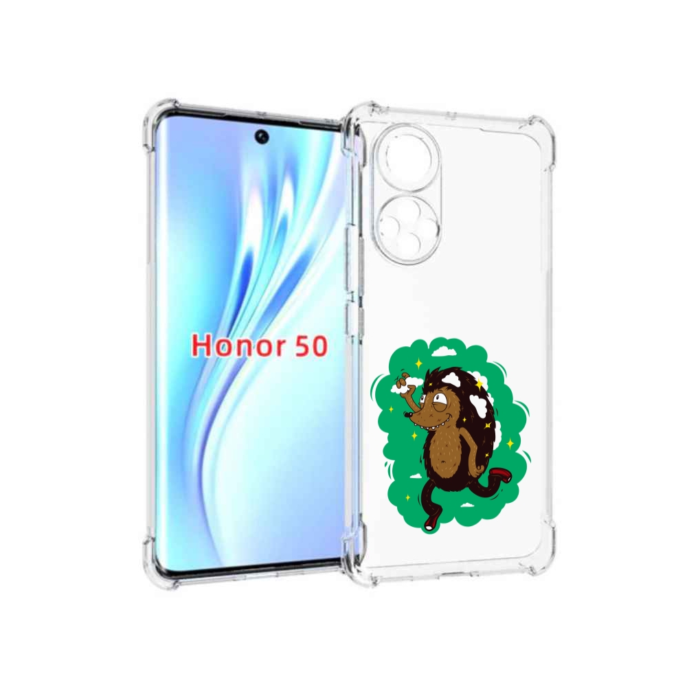 

Чехол бампер MyPads Ежик в облаках для Honor 50., Прозрачный, Tocco