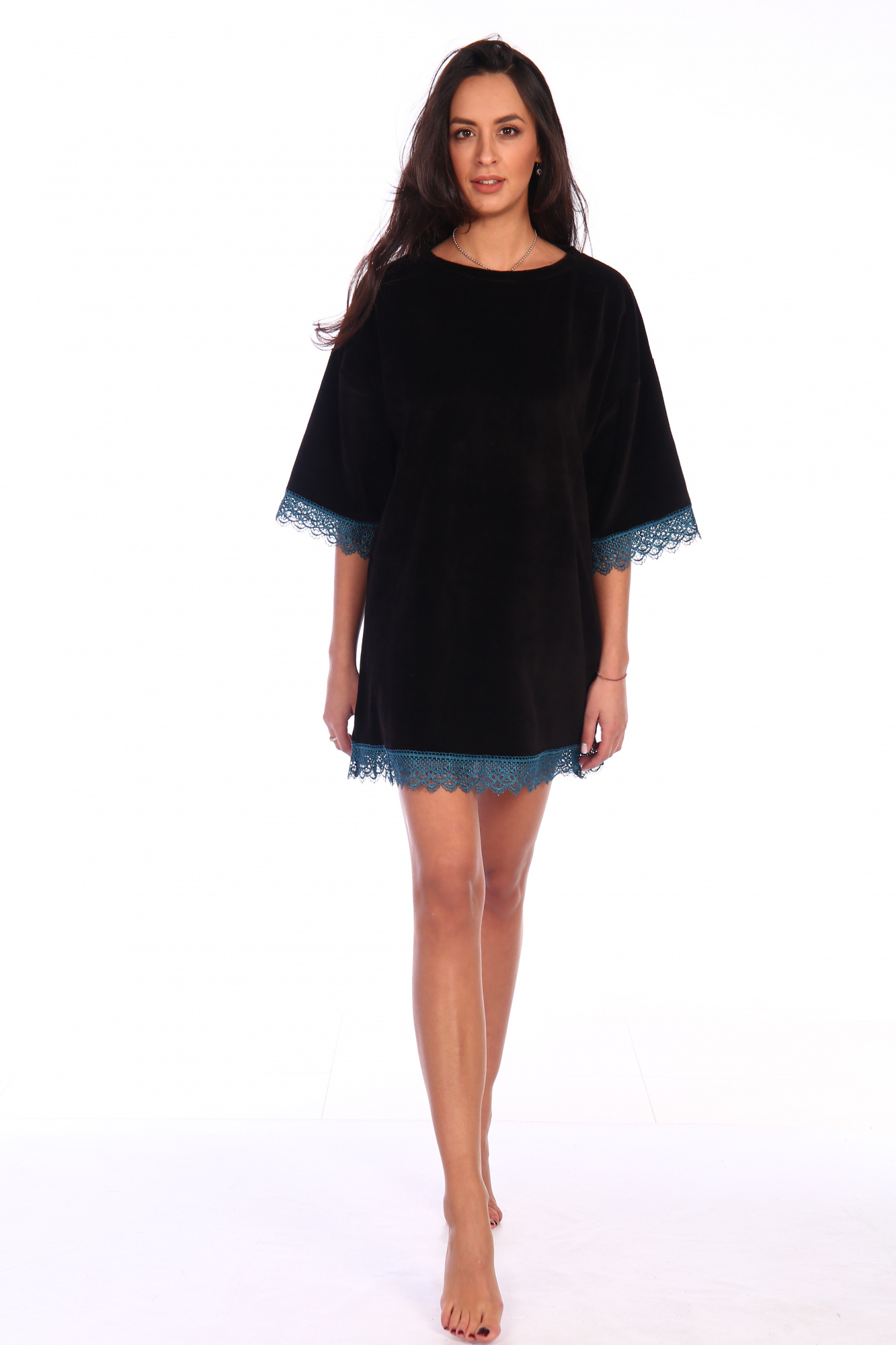 

Платье домашнее женское RAPOSA F43 черное 50 RU, F43