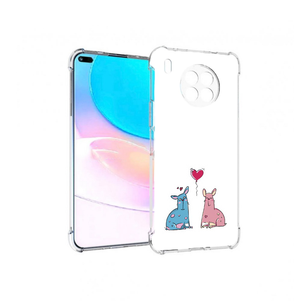 

Чехол задняя-панель-накладка-бампер MyPads Лама любовь для Huawei Nova 8i, Прозрачный, Tocco