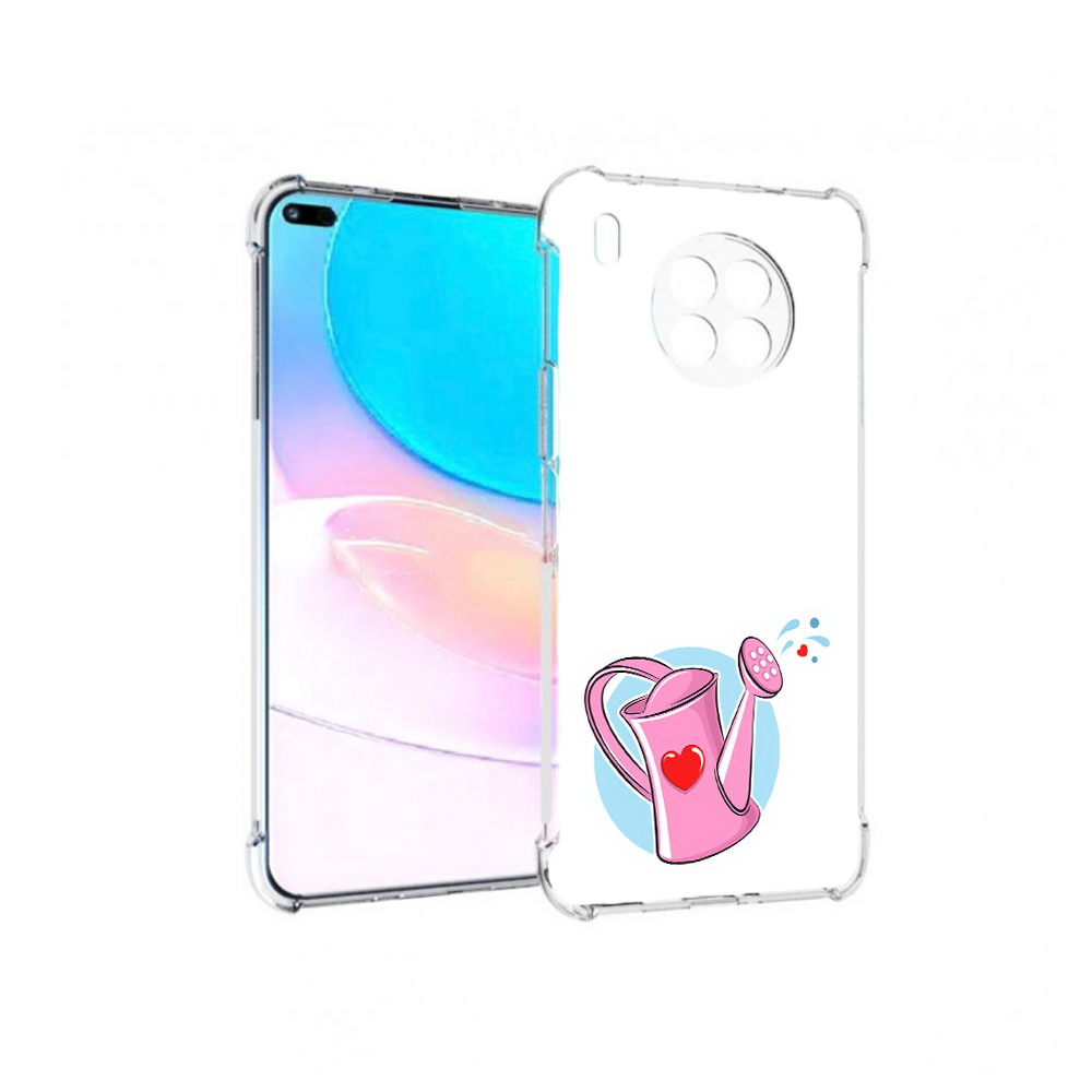 

Чехол задняя-панель-накладка-бампер MyPads Лейка любви 14 февраля для Huawei Nova 8i, Прозрачный, Tocco