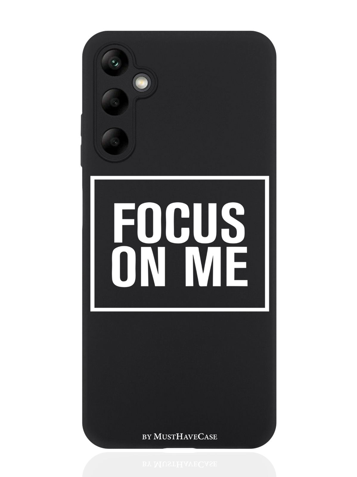 

Чехол для смартфона Samsung A05S черный силиконовый Focus on me, Разноцветный, Samsung