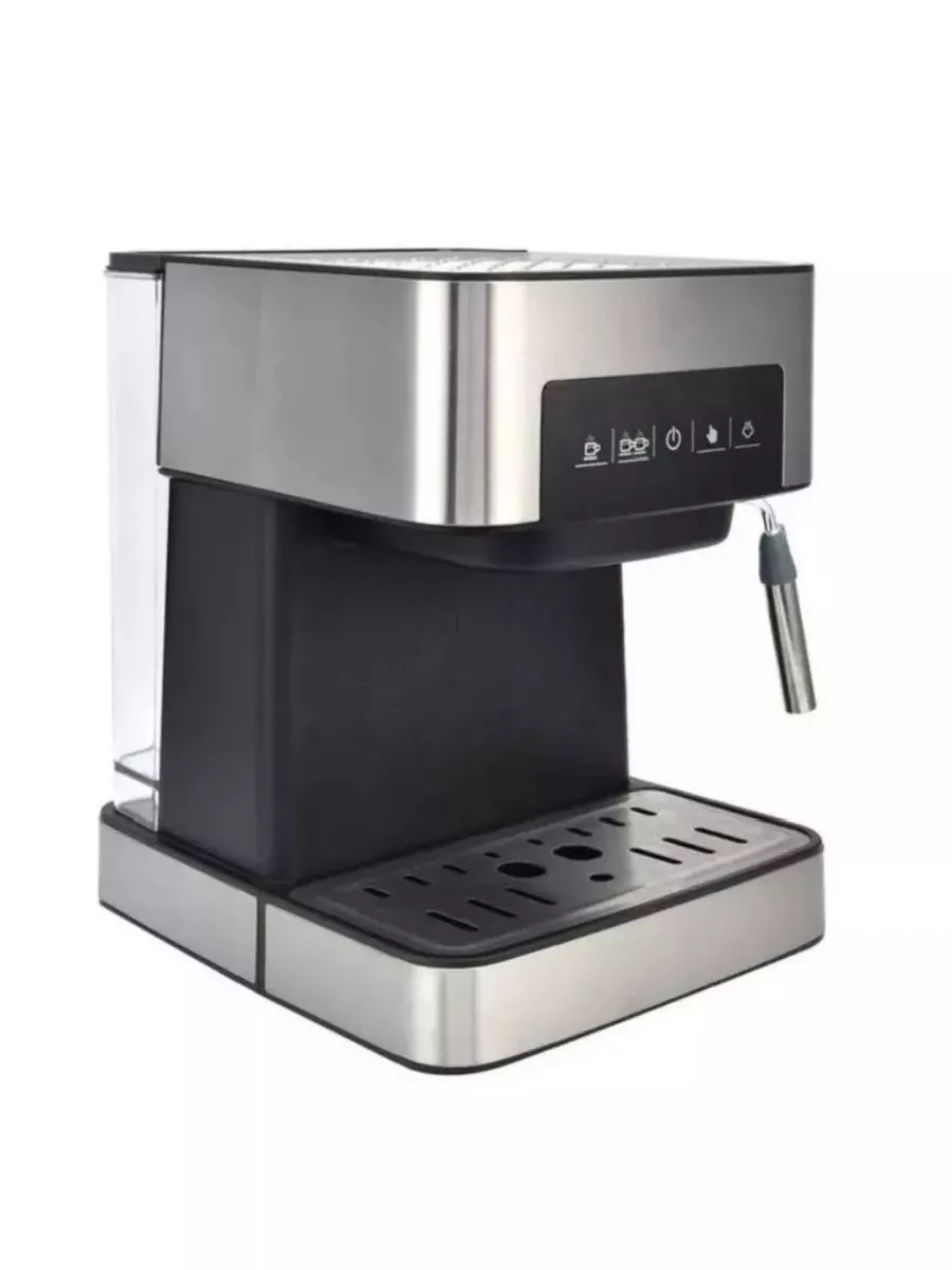 

Рожковая кофеварка RAF R136 серебристый, черный, R136