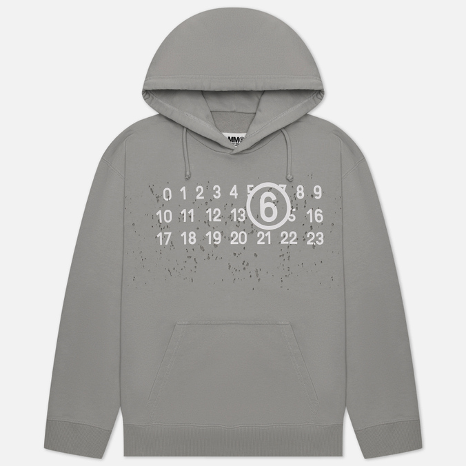 

Мужская толстовка Maison Margiela MM6 Destroyed Logo Hoodie зелёный, Размер L, Destroyed Logo Hoodie