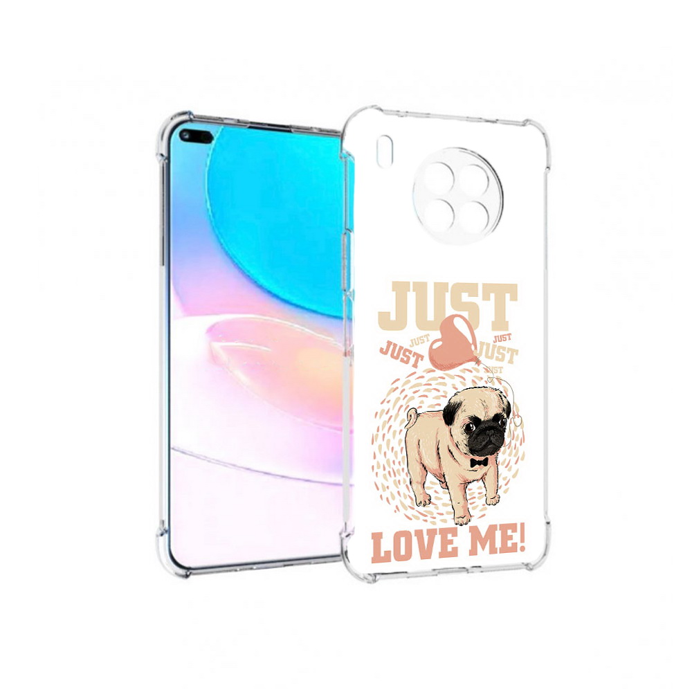 

Чехол задняя-панель-накладка-бампер MyPads Люби меня для Huawei Nova 8i, Прозрачный, Tocco