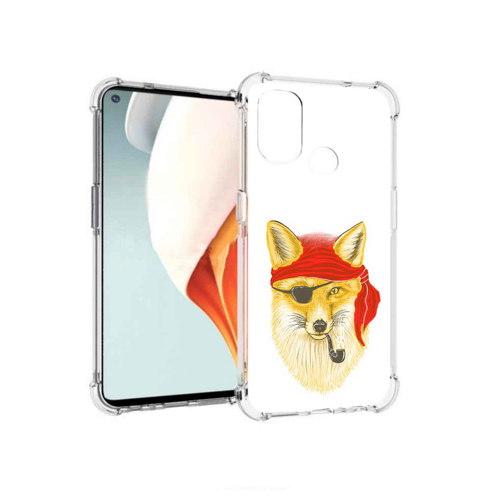 

Чехол MyPads Tocco для OnePlus Nord N100 лиса-пират (PT227045.141.440), Прозрачный, Tocco