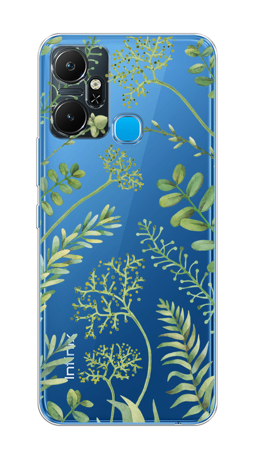 

Чехол на Infinix Smart 6 Plus "Green Leaves", 3102350-1