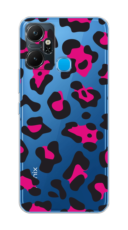 

Чехол на Infinix Smart 6 Plus "Pink cow spots", Черный;розовый, 3102350-1