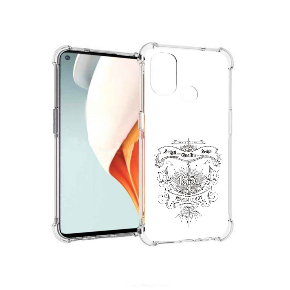 

Чехол MyPads Tocco для OnePlus Nord N100 логотип 1851 год (PT227045.141.444), Прозрачный, Tocco