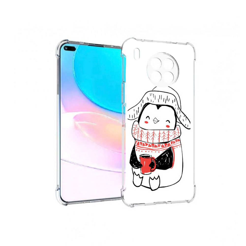 

Чехол задняя-панель-накладка-бампер MyPads Милый пингвин для Huawei Nova 8i, Прозрачный, Tocco