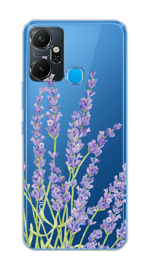 

Чехол на Infinix Smart 6 Plus "Лавандовые стебли", Фиолетовый;зеленый, 3102350-1