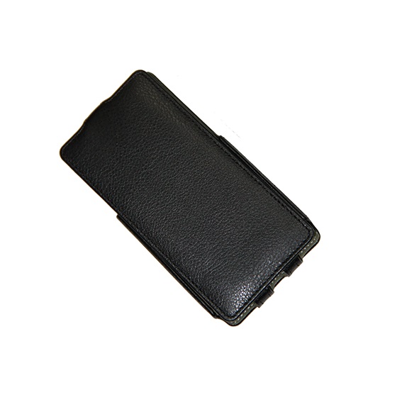 

Чехол для Fly IQ453 флип кожзам №1 <черный>