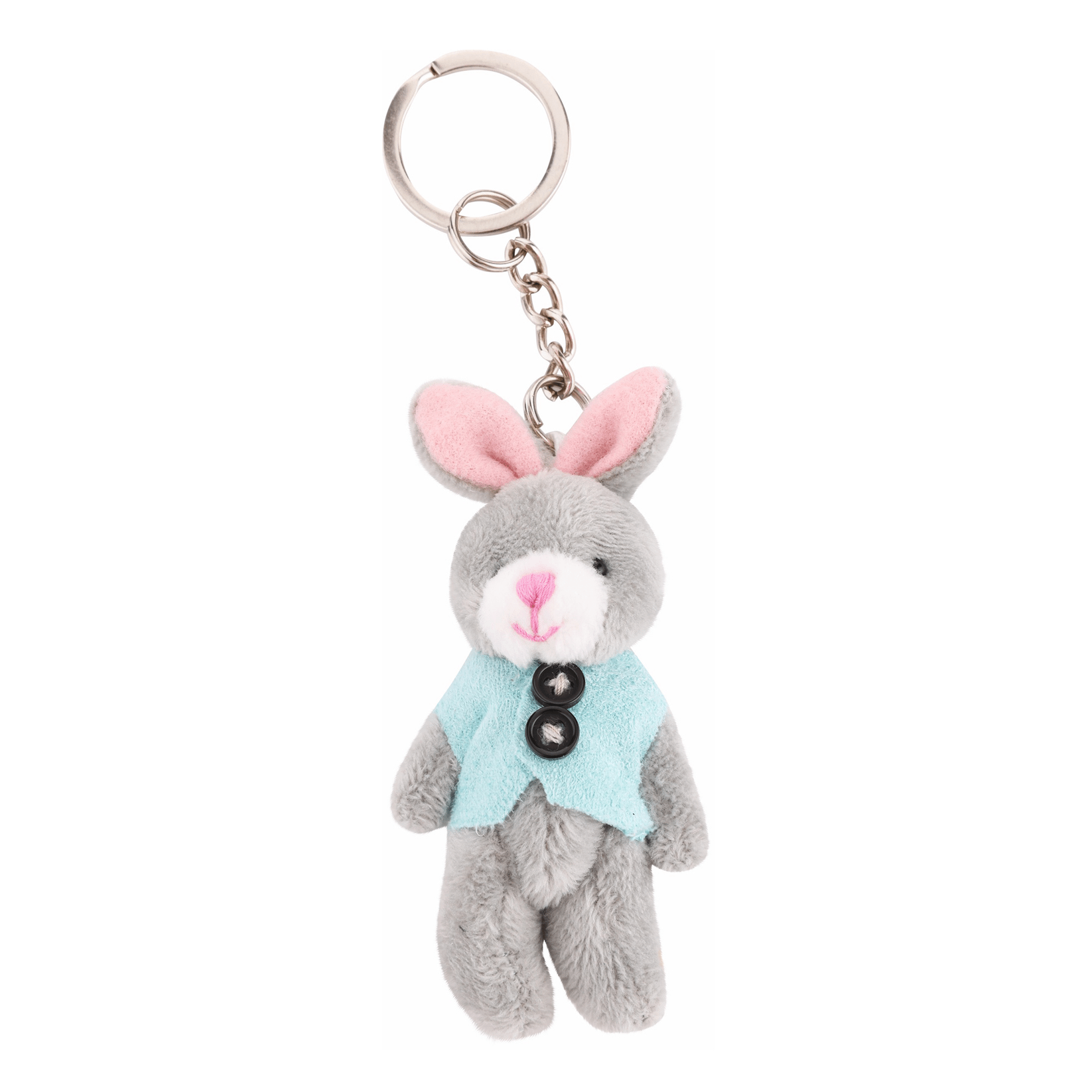 Мягкая игрушка-брелок Homeclub Кролик в одежде 8 см в ассортименте