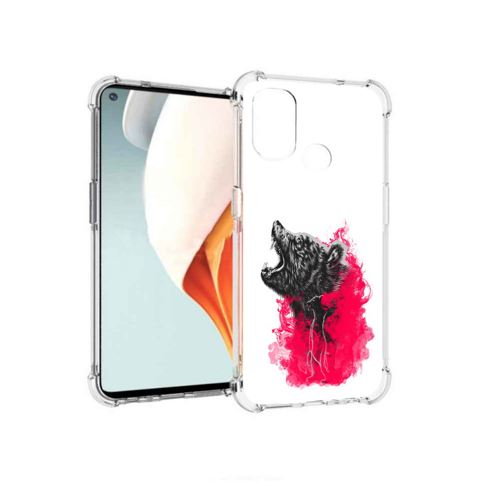 

Чехол MyPads Tocco для OnePlus Nord N100 медведь в дымке (PT227045.141.463), Прозрачный, Tocco