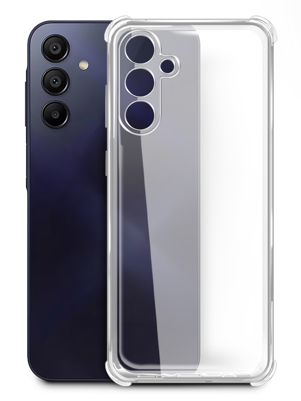 

Чехол Brozo на Samsung Galaxy A35, с защитой углов, прозрачный, Samsung Galaxy A35