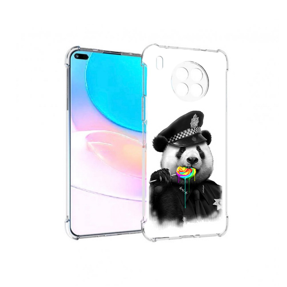 

Чехол задняя-панель-накладка-бампер MyPads Панда полиция для Huawei Nova 8i, Прозрачный, Tocco