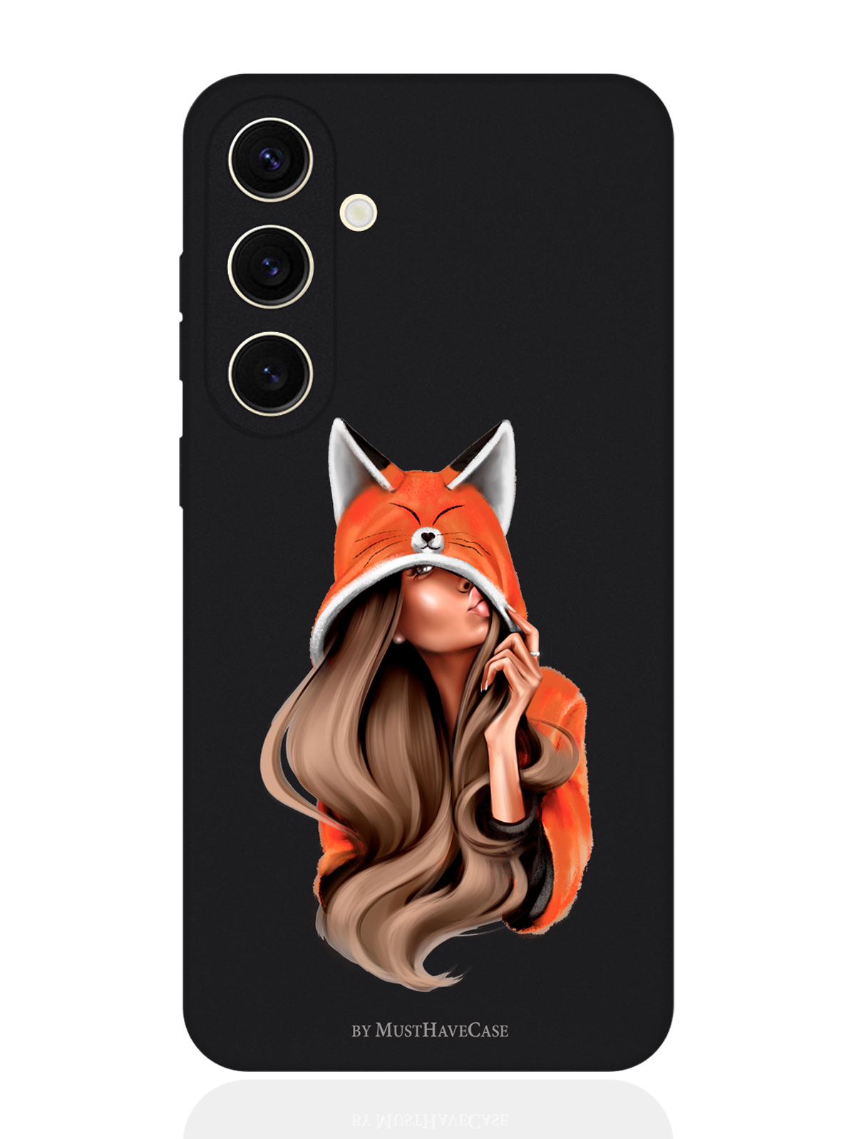 

Чехол для смартфона Samsung S24 черный силиконовый Foxy Girl, Оранжевый;черный, Samsung