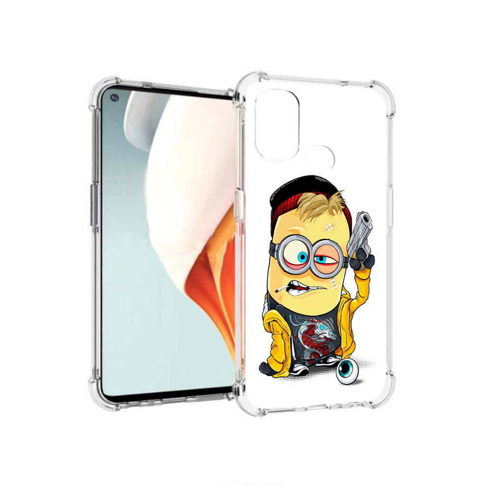 

Чехол MyPads Tocco для OnePlus Nord N100 миньон бандит (PT227045.141.475), Прозрачный, Tocco