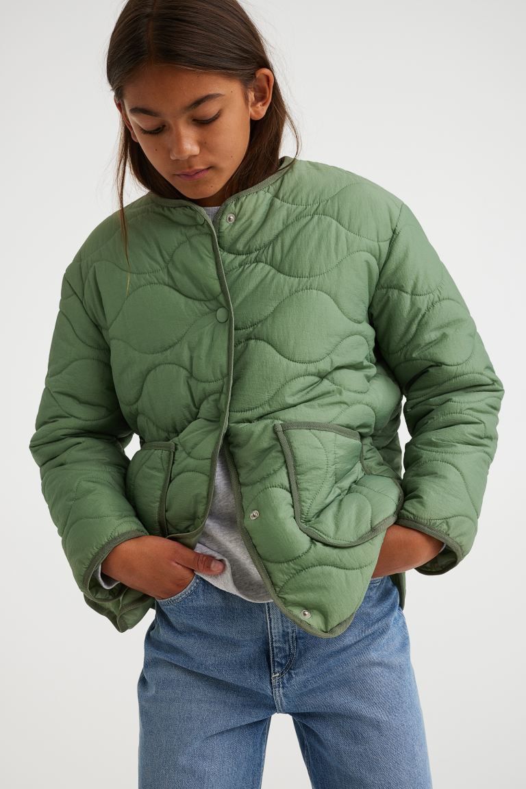 Куртка детская H&M 1071584, цвет зеленый, размер 164 (доставка из-за рубежа)