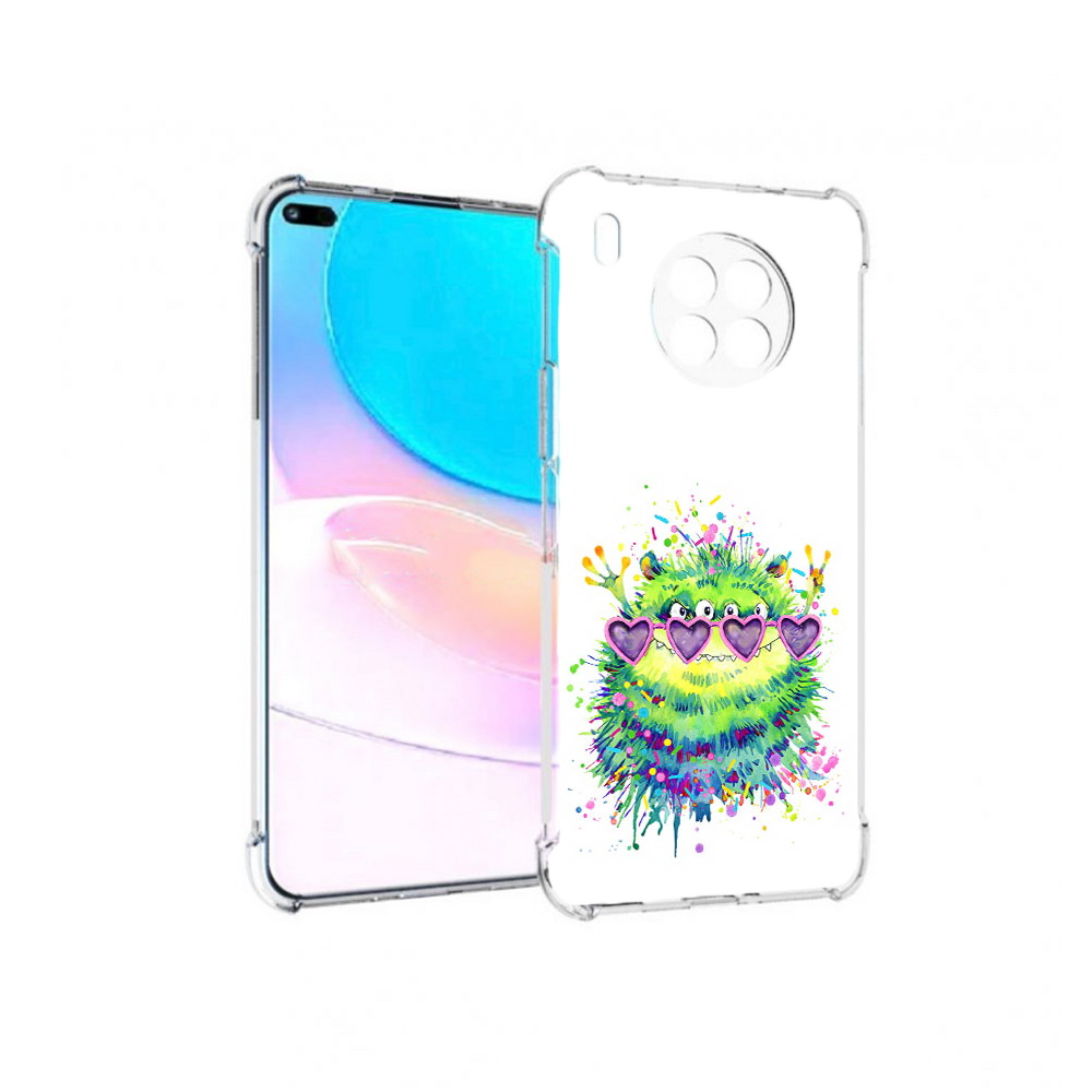 

Чехол задняя-панель-накладка-бампер MyPads Пушистый персонаж для Huawei Nova 8i, Прозрачный, Tocco