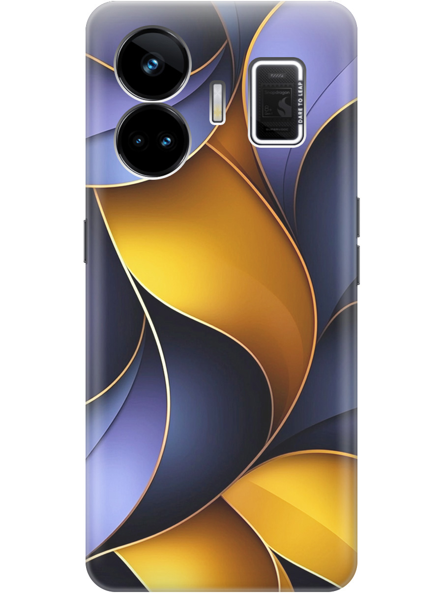 

Силиконовый чехол на Realme GT Neo 5 / GT3 с принтом "Желто-сиреневые изгибы", Прозрачный;желтый;фиолетовый, 768742031