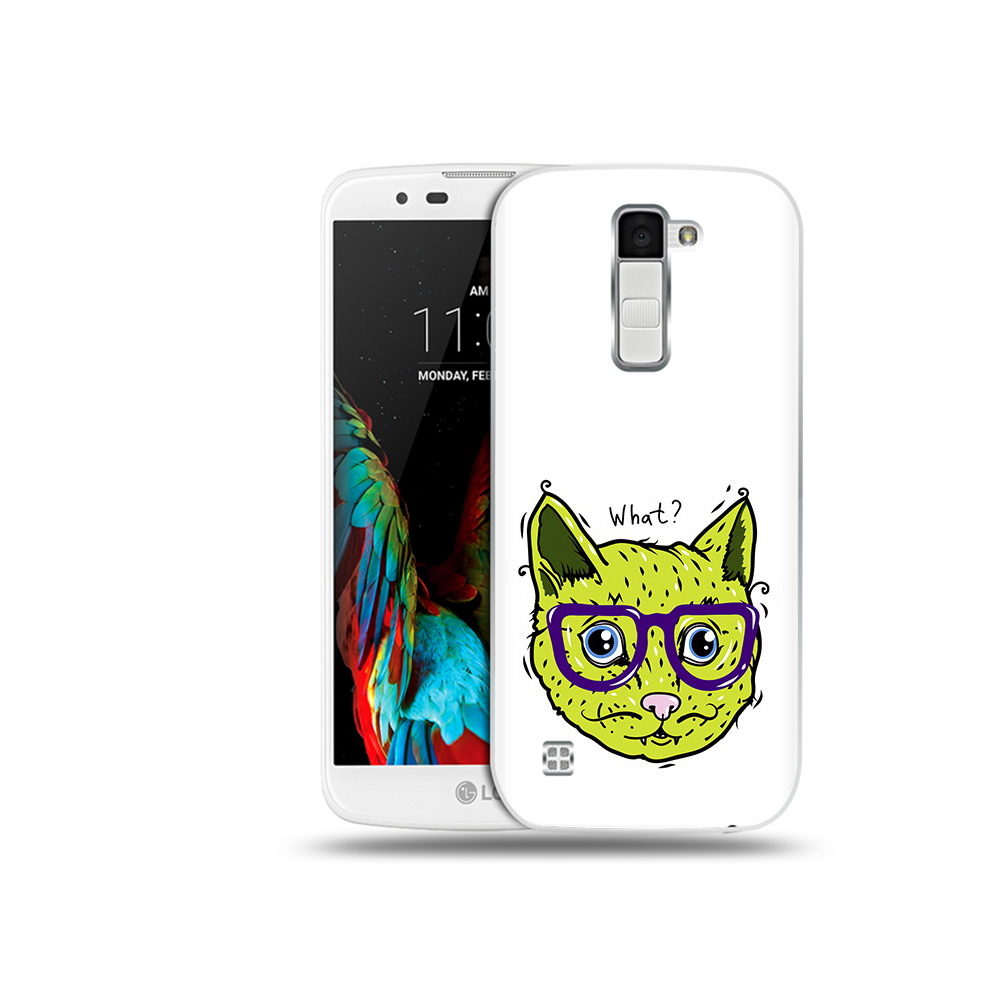 

Чехол MyPads Tocco для LG K10 Зеленый кот (PT30014.80.86), Прозрачный, Tocco