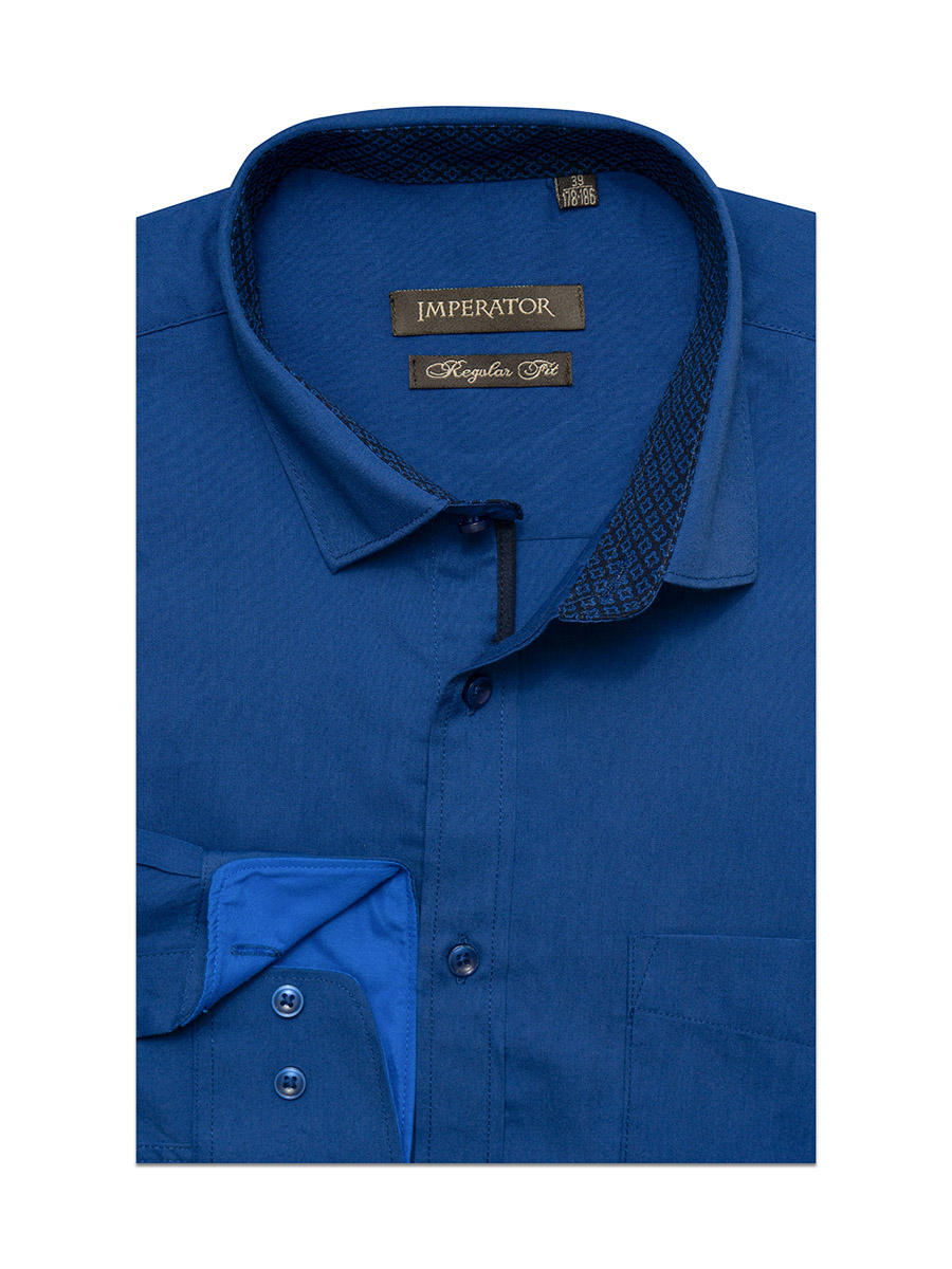 Рубашка мужская Imperator Indigo-I синяя 44/170