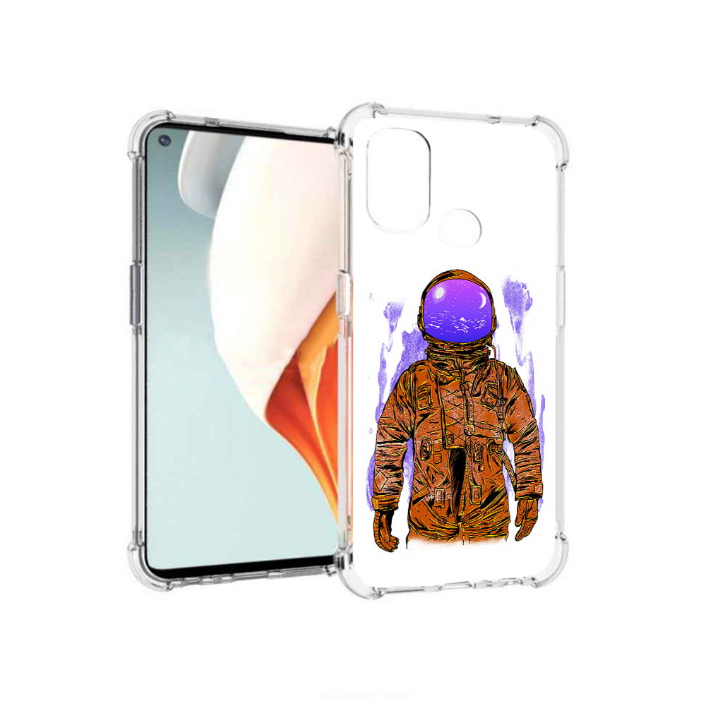 

Чехол MyPads Tocco для OnePlus Nord N100 нарисованный мужчина в скафандре, Прозрачный, Tocco