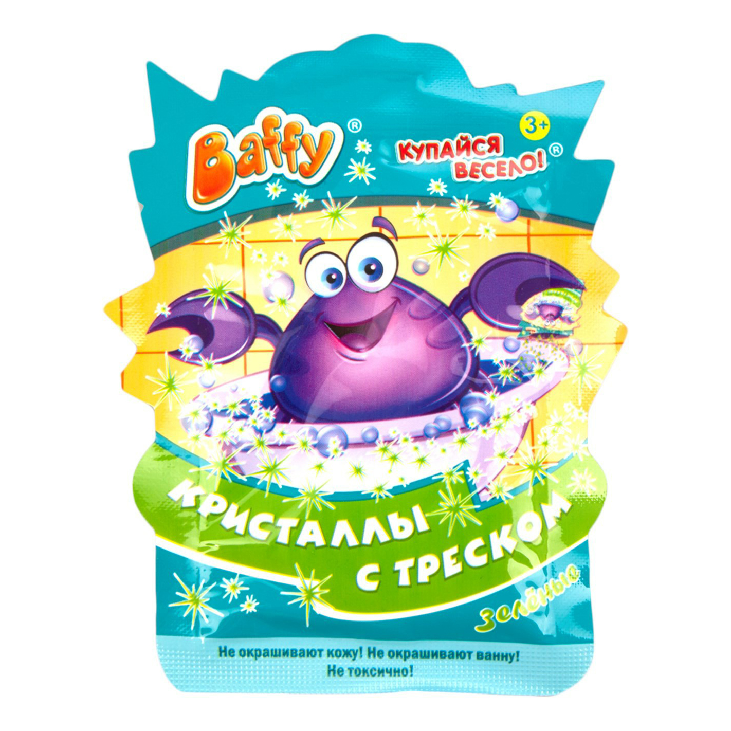 

Игрушка для ванной Baff Друзья Баффи Кристаллы с треском в ассортименте, Разноцветный