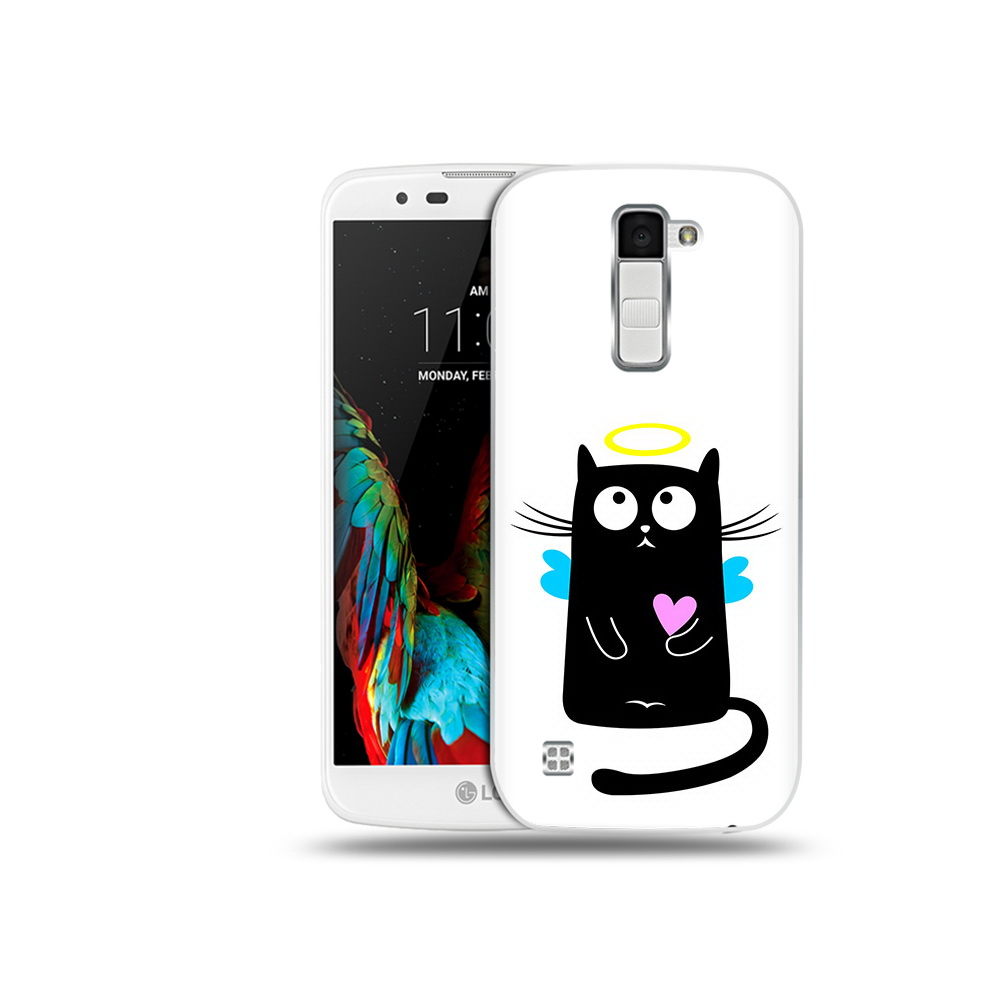 

Чехол MyPads Tocco для LG K10 Кот ангелок (PT30014.80.96), Прозрачный, Tocco