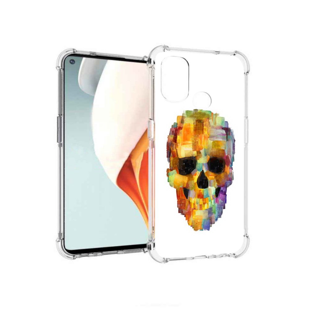 

Чехол MyPads Tocco для OnePlus Nord N100 нарисованный череп (PT227045.141.516), Прозрачный, Tocco