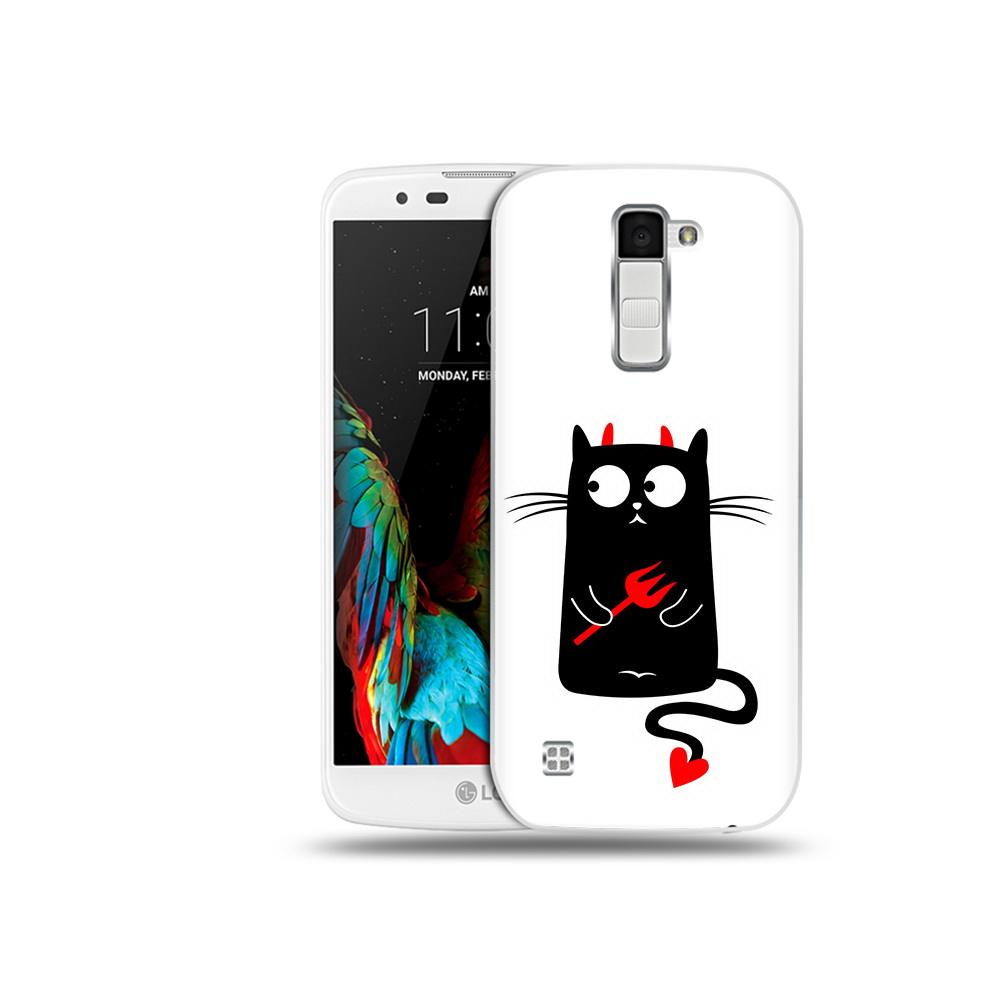 

Чехол MyPads Tocco для LG K10 Кот демон (PT30014.80.97), Прозрачный, Tocco