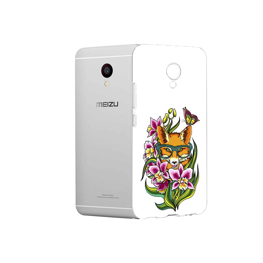 

Чехол MyPads Tocco для Meizu M3 Лиса в цветах (PT46043.81.108), Прозрачный, Tocco