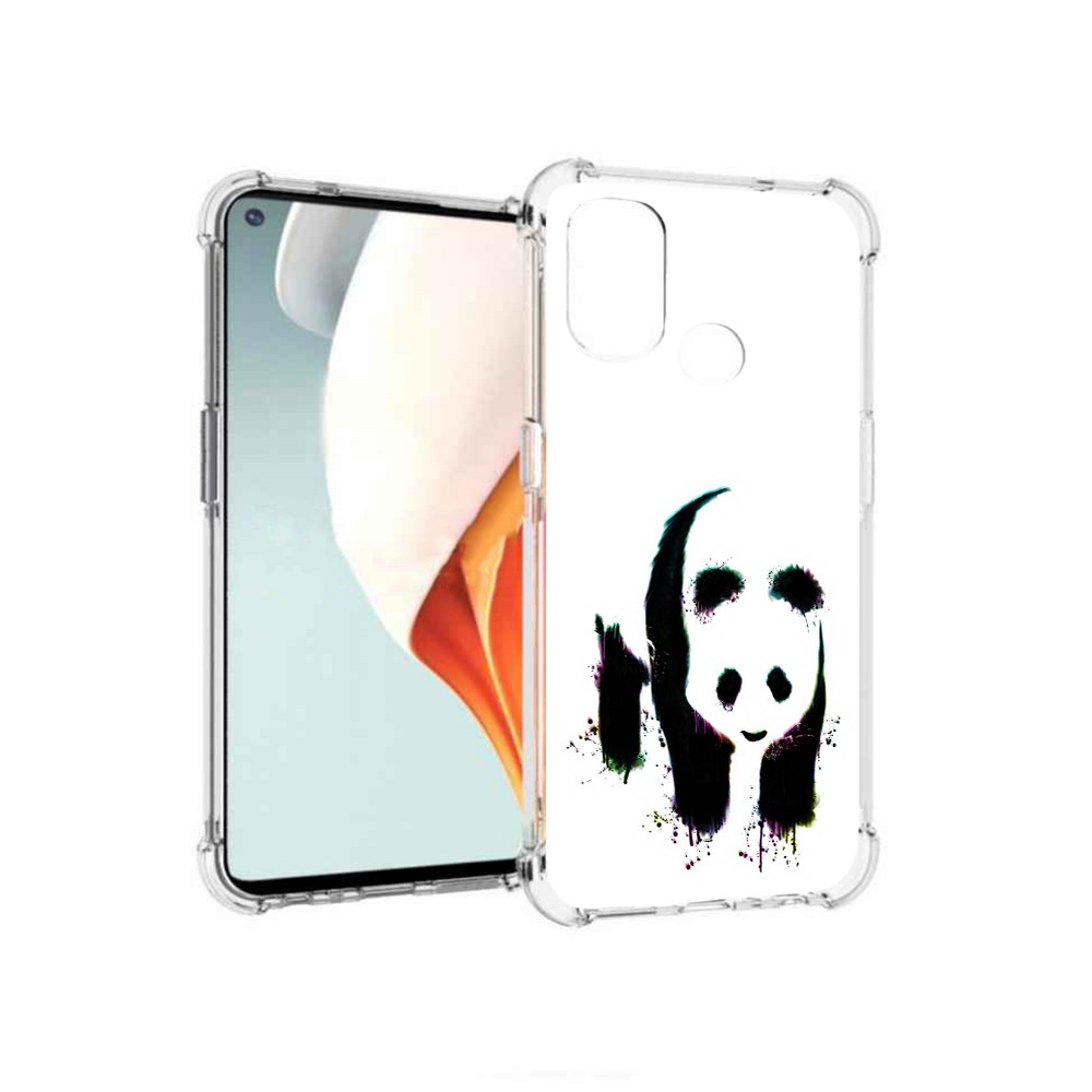 

Чехол MyPads Tocco для OnePlus Nord N100 панда в акварели (PT227045.141.532), Прозрачный, Tocco