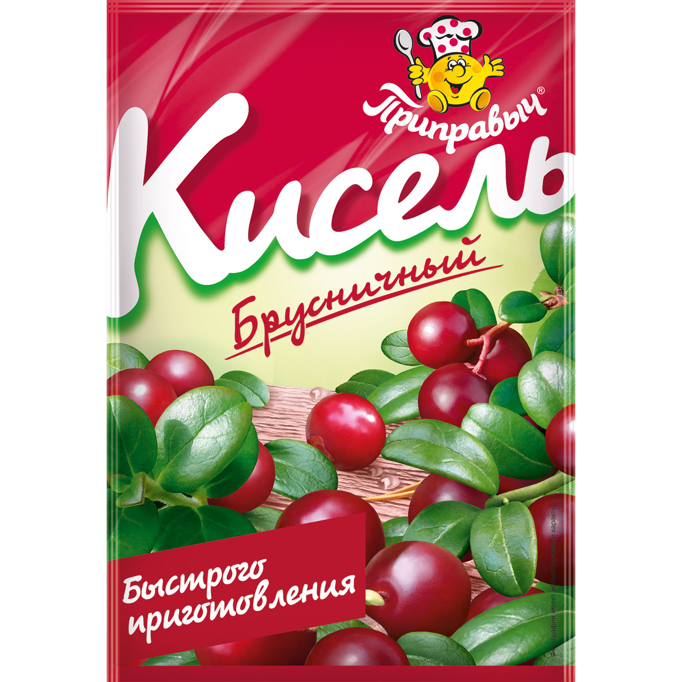 Кисель Приправыч Брусничный, 5 шт по 110г.